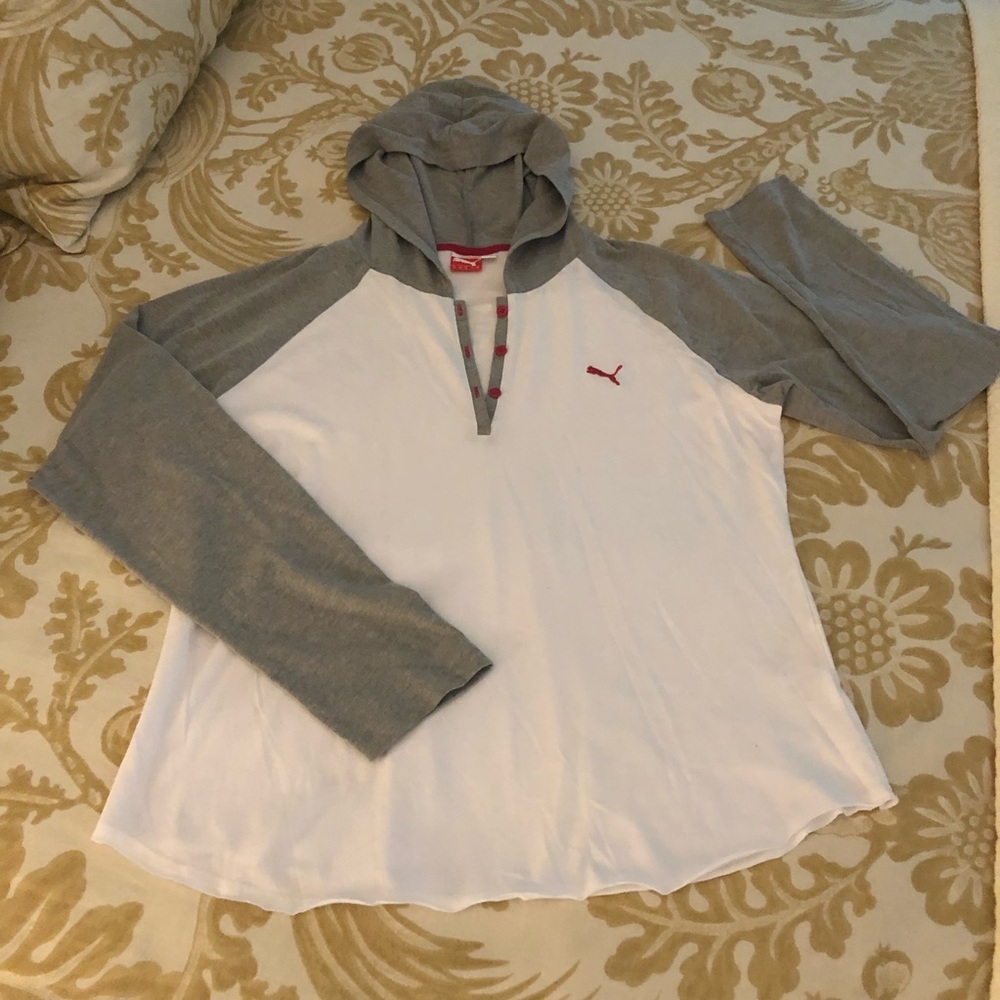 Puma Hooded Long Sleeve Top
